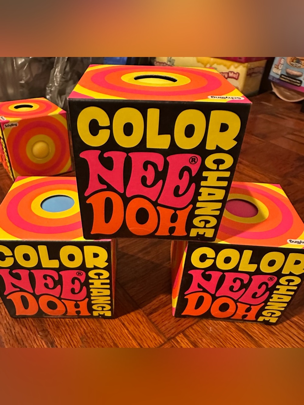 Needoh Color Change Balls - 
Bright Yellow, Pink & Blue